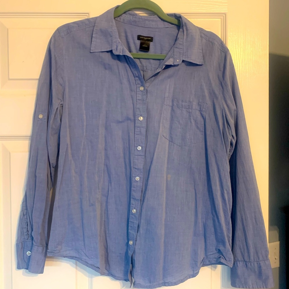 Button down lightweight top